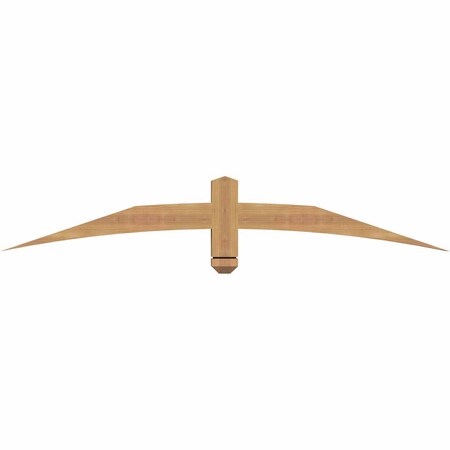 Ekena Millwork Bellingham Timber Gable Bracket, Western Red Cedar, 60"W x 10"H x 3 1/2"D x 3 1/2"F, 4/12 Pitch GBW060X10X0404BEL00SWR